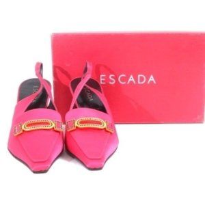 Escada Womens Pink Mule Heels 8.5